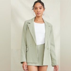 Forever 21 Light Olive Green Career Blazer Jacket  Size Small